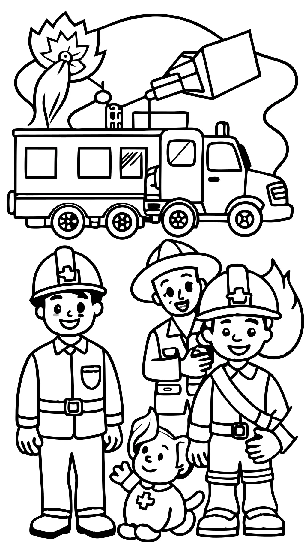 first responder coloring pages